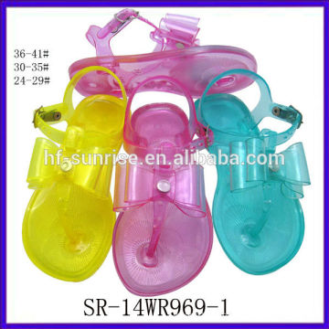 SR-14WR969-1 мода новых детей желе сандалии пластиковые сандалии оптовые дети желе сандалии